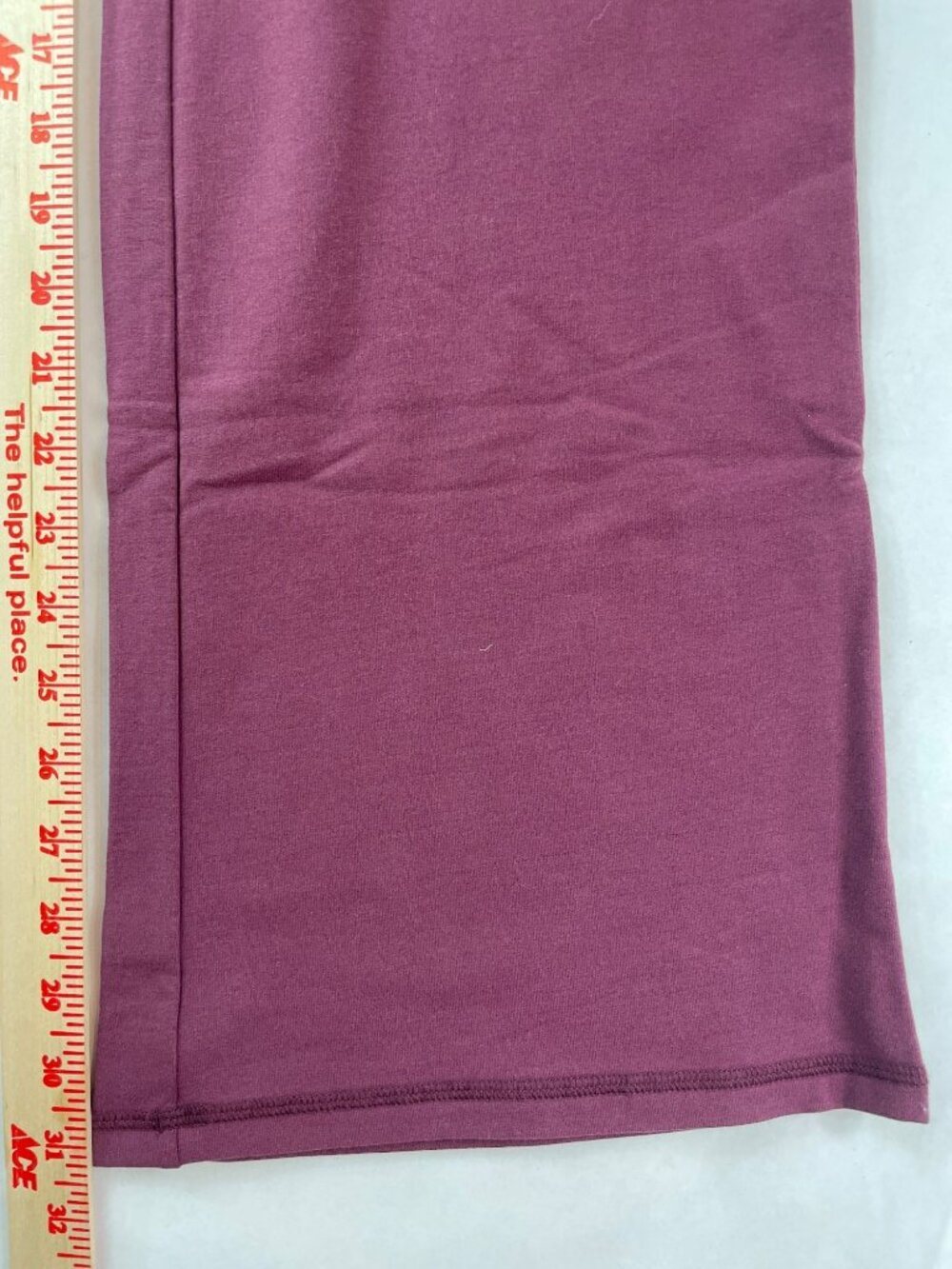 Garage Stretch Terry Bootcut Pants Fig Fantasy Red Women's Sz Medium MSRP$65 NWT - Picture 10 of 10